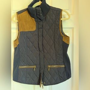The Savile Row Co. London Navy blue, puffer vest.  New. Size S.